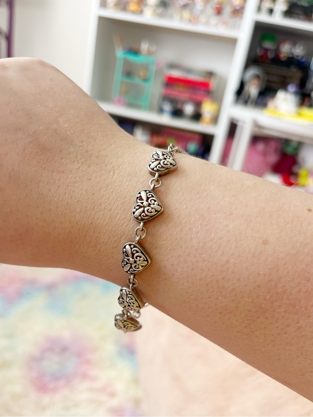 Vintage Brighton heart bracelet